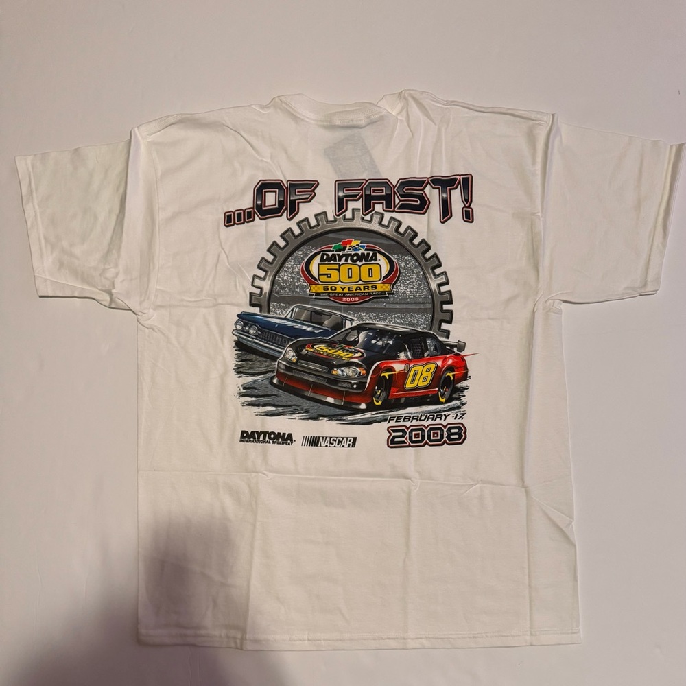 Vintage NASCAR Daytona 500 2008 Vintage 50 year Anniversary T-shirt Size XL